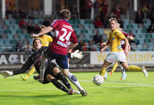 Sebastian Johansson, Örgryte, Otto Martler målvakt Lund