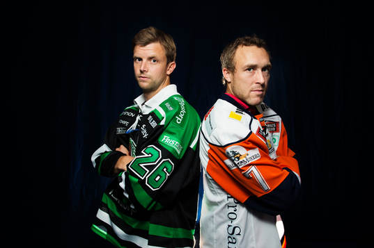 Jakob Johansson, Rögle, och Johan Markusson, Växjö
