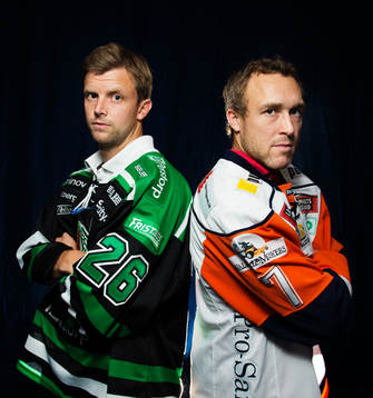 Jakob Johansson, Rögle, och Johan Markusson, Växjö