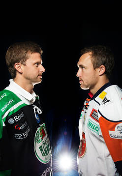 Jakob Johansson, Rögle, och Johan Markusson, Växjö