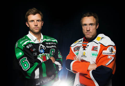 Jakob Johansson, Rögle, och Johan Markusson, Växjö