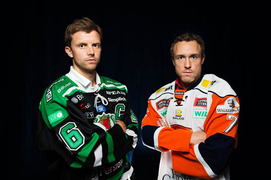 Jakob Johansson, Rögle, och Johan Markusson, Växjö