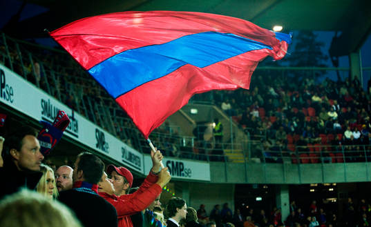 Flagga, Öster-fana, supporter