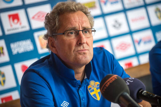 Presskonferens med Erik Hamrén, förbundskapten