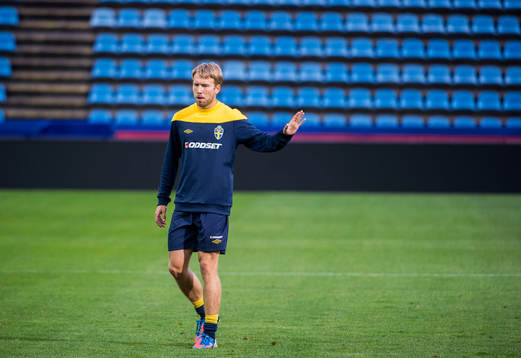 Sverige tränar på Olympia i Helsingborg
