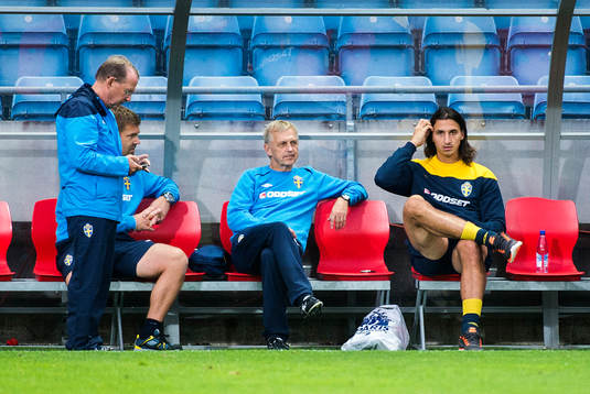 Sverige tränar på Olympia i Helsingborg