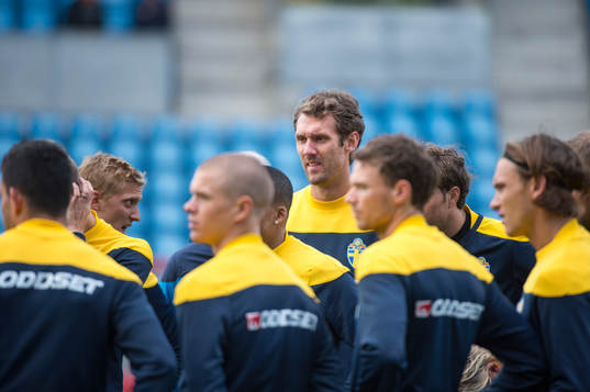 Sverige tränar på Olympia i Helsingborg