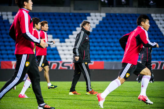 Kina tränare på Olympiastadion