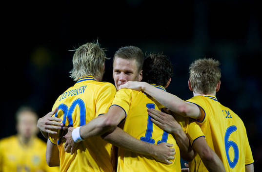 1-0 Johan Elmander, Sverige