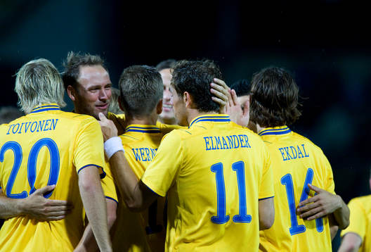 1-0 Johan Elmander, Sverige