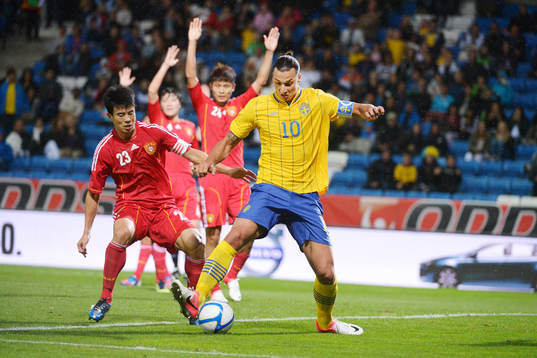 Xian Sun, Kina och Zlatan Ibrahimovic, Sverige