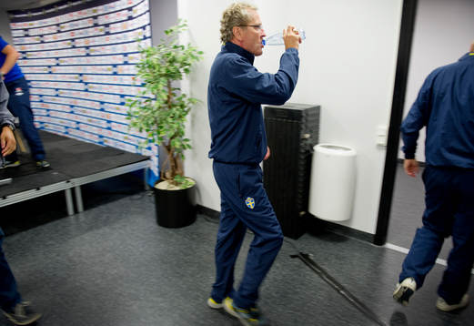 Fotboll, presskonferens