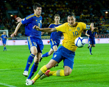 Zlatan Ibrahimovic, Sverige och Victor Dmitrenko, Kazakstan