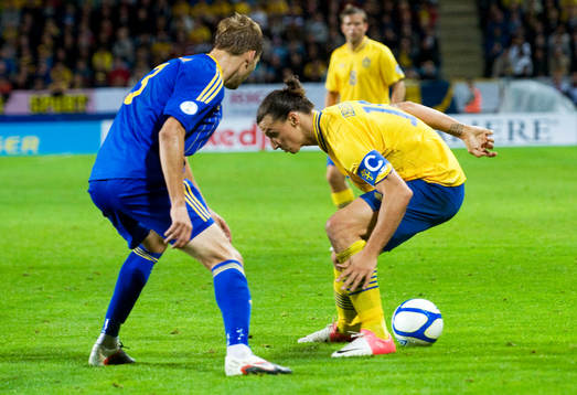 Zlatan Ibrahimovic, Sverige, mot Alexander Kislitsine,