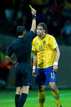 Varning, Johan Elmander, Sverige