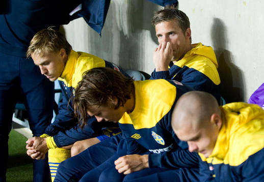 Anders Svensson, Sverige, startade på bänken