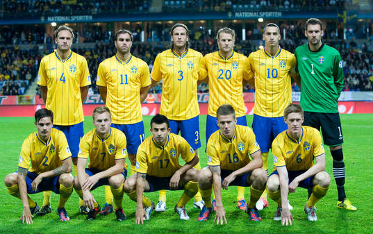 Lagbild, Sverige. Främre raden fr.v.: Mikael Lustig,