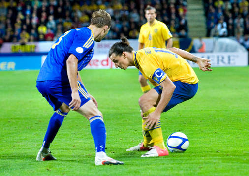 Zlatan Ibrahimovic, Sverige, mot Alexander Kislitsine,