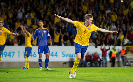 Rasmus Elm, Sverige jubel, 1-0
