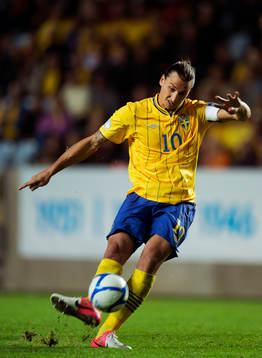 Zlatan Ibrahimovic, Sverige Slår en frispark