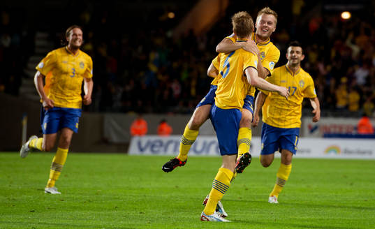Jonas Olsson, Sebastian Larsson, Rasmus Elm, Behrang