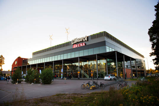 Läkerol Arena i Gävle, exteriör
