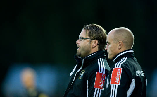 Joakim Persson och Magnus Arvidsson, tränare, Ängelholm