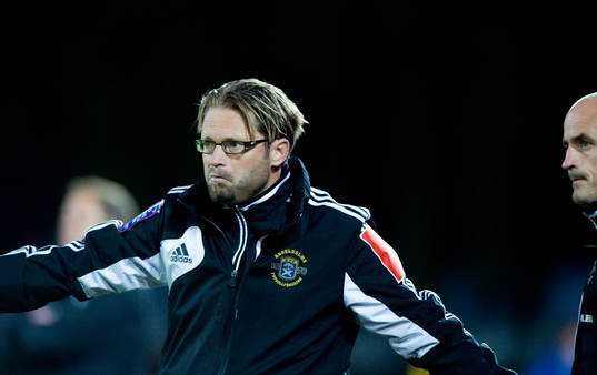 Joakim Persson och Magnus Arvidsson, tränare, Ängelholm