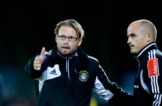 Joakim Persson och Magnus Arvidsson, tränare, Ängelholm