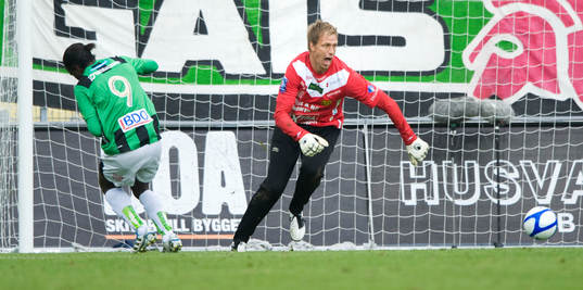 Peter Ijeh, Gais blir bortdribblad av Mattias Asper,