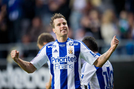 Pontus Farnerud, IFK Göteborg, gör 2-1, jubel