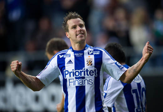 Pontus Farnerud, IFK Göteborg, gör 2-1, jubel