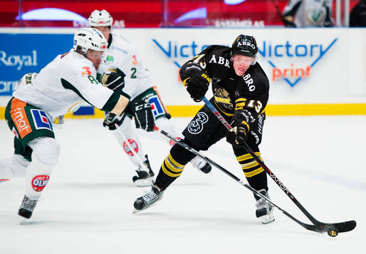 Sanny Lindström, Färjestad, och Joakim Nordström, AIK,