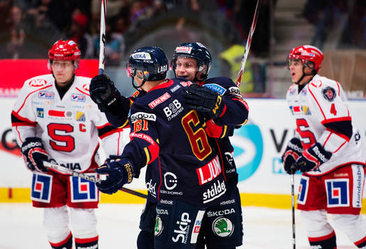 Markus Ljungh och Tim Eriksson, Djurgården, jublar