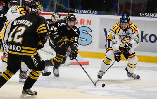 Brynäs Daniel Widing, (#41). AIK Daniel Josefsson (#22).