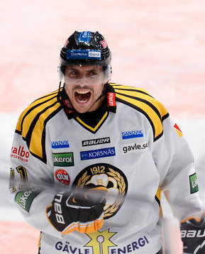 Brynäs Daniel Widing (#41), jublar