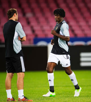 Muhamed Bangura joggar lätt