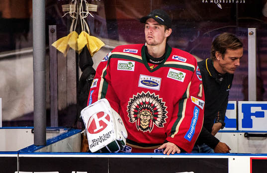 Patrick Galbraith, målvakt, Frölunda, blev utbytt