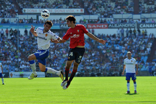 Fotboll, La Liga (Spansk Liga) Real Zaragoza vs. Atlético