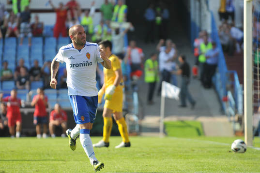Fotboll, La Liga (Spansk Liga) Real Zaragoza vs. Atlético