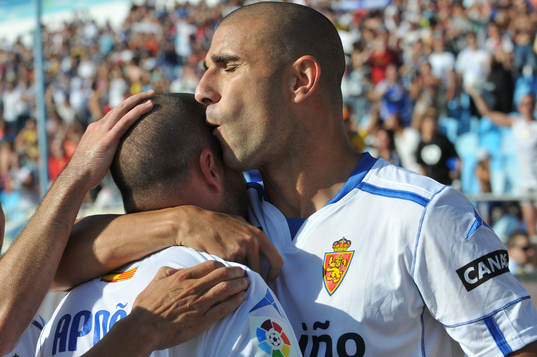 Fotboll, La Liga (Spansk Liga) Real Zaragoza vs. Atlético
