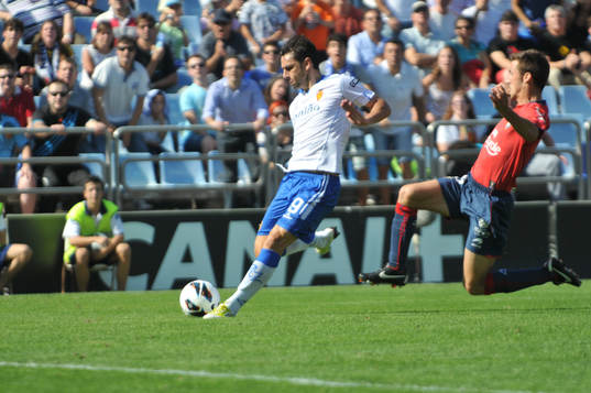 Fotboll, La Liga (Spansk Liga) Real Zaragoza vs. Atlético