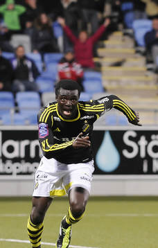 Kwame Amponsah Karikari har just satt AIK ledningsmål till