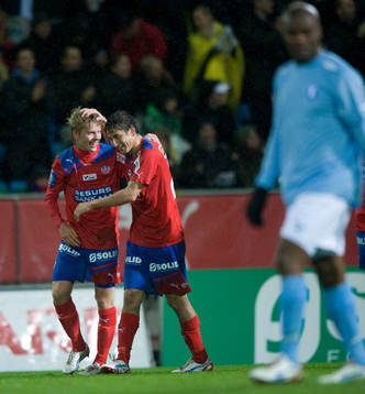 1-0 Jere Uronen, Helsingborg, grattas av Alejandro Bedoya