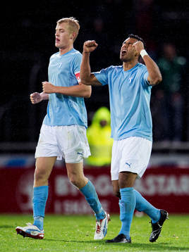 Filip Helander, Wilton Figueiredo, Malmö FF jubel