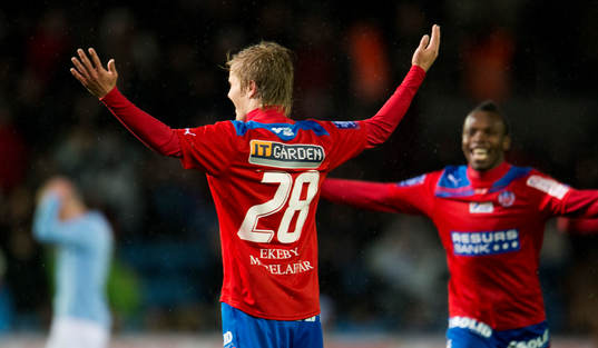 en förvånad Jere Uronen, Helsingborg jubel
