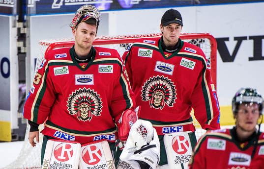 Julius Hudacek, målvakt, och Patrick Galbraith, målvakt,