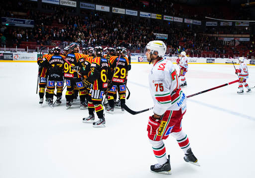 Brynäs-spelarna jublar