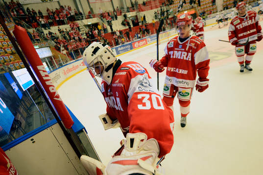 Daniel Bellissimo, målvakt Timrå deppar