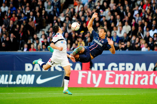 Sebastien CORCHIA, Sochaux och Zlatan IBRAHIMOVIC, PSG